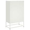 vidaXL Móvel alto 68x39x111,5 cm aço branco