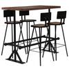 vidaXL Conjunto de bar 5 pcs madeira recuperada maci&ccedil;a