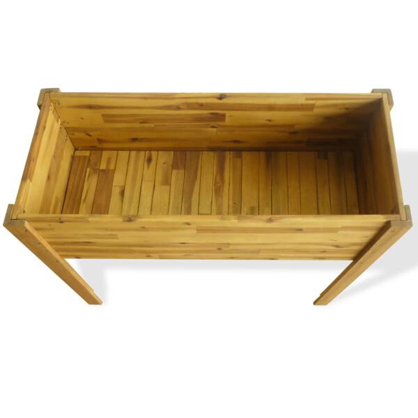 vidaXL Canteiro elevado de jardim madeira de acácia maciça
