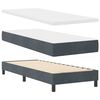 vidaXL Cama Box com colch&atilde;o Cinza Escuro 200 x 80 cm Poli&eacute;ster