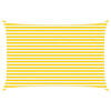 vidaXL Vela de sombra solar Amarelo e Branco 4,5 &times; 3 m