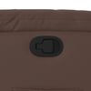 vidaXL Poltrona reclin&aacute;vel couro artificial castanho