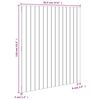 vidaXL Cabeceira de parede 95,5x3x110 cm pinho maci&ccedil;o castanho-mel