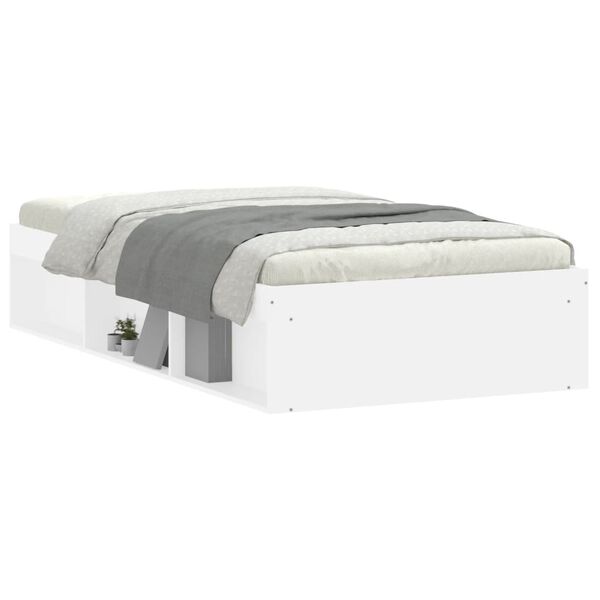 vidaXL Estrutura de cama 100x200 cm branco