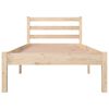 vidaXL Estrutura de cama pequena solteiro 75x190 cm pinho maci&ccedil;o