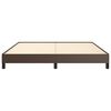 vidaXL Estrutura de cama 180x200cm couro artificial castanho