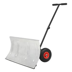 vidaXL Limpa-neves manual com rodas 100x44 cm