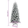vidaXL &Aacute;rvore de Natal Artificial com 150 LEDs Branco 150 cm