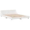 vidaXL Cama sem colch&atilde;o 140x190 cm madeira de pinho maci&ccedil;a branco