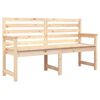 vidaXL Banco de jardim 159,5x48x91,5 cm madeira de pinho maci&ccedil;a