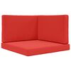 vidaXL Almofada para Sof&aacute; Externo Poli&eacute;ster Vermelho 80 x 80 x 8 cm
