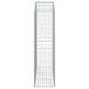 vidaXL Cesto gabião arqueado 150x50x180/200 cm ferro galvanizado