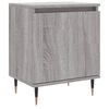 vidaXL Mesa de cabeceira 40x30x50 cm derivados de madeira cinza sonoma