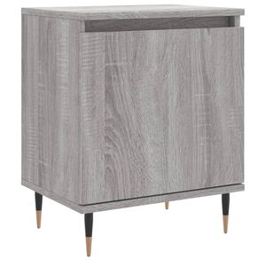 vidaXL Mesa de cabeceira 40x30x50 cm derivados de madeira cinza sonoma