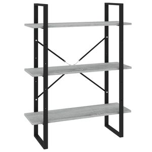 vidaXL Estante 80x30x105 cm derivados de madeira cinzento sonoma