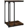 vidaXL Mesa de apoio 40x30x60 cm derivados de madeira carvalho fumado