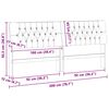 vidaXL Cabeceira estofada Cinzento-claro 200 cm