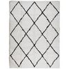 vidaXL Tapete shaggy de pelo alto PAMPLONA 300x400 cm creme e preto