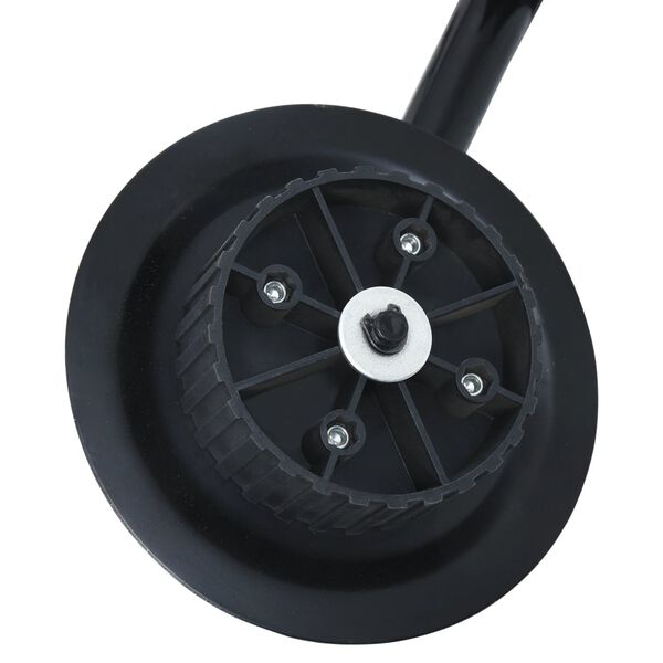 vidaXL Corta-bordas para relvado de jardim 125 cm aço