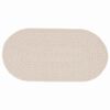 vidaXL Tapete ZIZUR Creme 150 x 80 cm Polipropileno