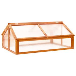 vidaXL Estufa madeira de abeto maci&ccedil;a 114x80x50 cm castanho