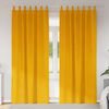 vidaXL Cortinas opacas 2 pcs Amarelo Mostarda 140 x 260 cm Veludo