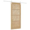 vidaXL Porta Deslizante Natural e Branco 86 x 198,5 cm