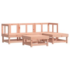 vidaXL 5 pcs conjunto lounge de jardim madeira de douglas maci&ccedil;a