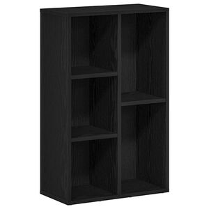 vidaXL Estante 50x25x80 cm derivados de madeira carvalho preto