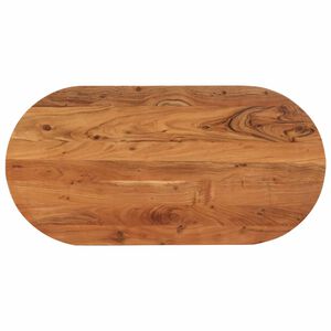 vidaXL Tampo de mesa oval 80x40x2,5 cm madeira de ac&aacute;cia maci&ccedil;a