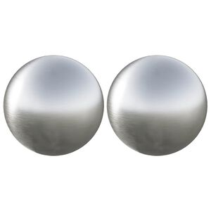 vidaXL Bola Escovada 2 unid. &Oslash; 15 cm Prateado A&ccedil;o Inoxid&aacute;vel 201