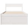 vidaXL Cama sem colch&atilde;o 90x190 cm madeira de pinho maci&ccedil;a branco