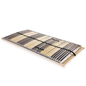 vidaXL Estrado de ripas com 42 ripas 7 zonas 140x200 cm