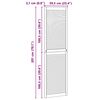 vidaXL Porta de Arm&aacute;rio com porta Natural 201 x 2,1 x 59,5 cm