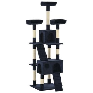 vidaXL &Aacute;rvore para gatos c/ postes arranhadores sisal 170 cm azul