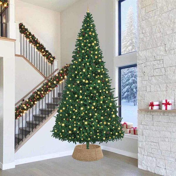 vidaXL Collar para &Aacute;rvore de Natal Castanho 90 x 90 x 28 cm