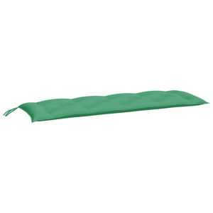 vidaXL Almofad&atilde;o p/ banco de jardim 150x50x7cm tecido oxford verde