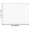 vidaXL Tapete retangular 80x100 cm bambu castanho-escuro