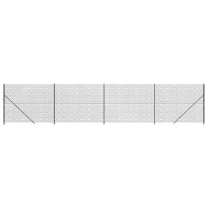 vidaXL Cerca de arame com flange 1,6x10 m antracite
