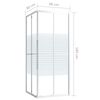 vidaXL Cabine de duche ESG 80x80x180 cm
