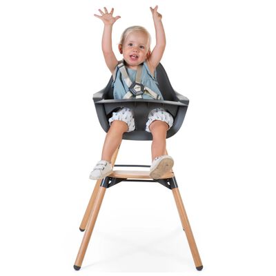 CHILDHOME Cadeira alta para bebés 2-em-1 Evolu 2 antracite CHEVOCHNA