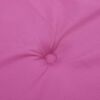vidaXL Almofad&otilde;es p/ cadeira 4pcs 40x40x4 cm tecido rosa