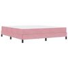vidaXL Cama Box com colchão Rosa 180 x 220 cm tecido