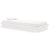 vidaXL Estrutura de cama 90x200 cm madeira maci&ccedil;a branco