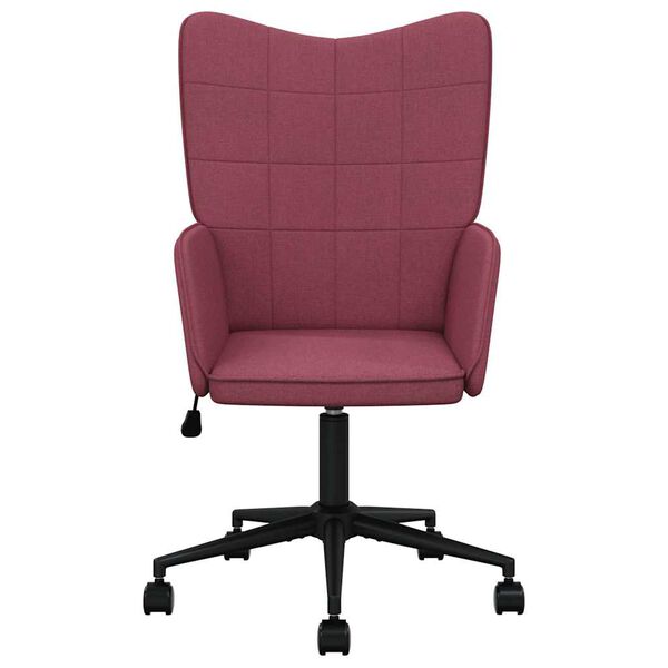 vidaXL Cadeira de descanso tecido vermelho tinto