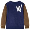 Sweatshirt para crian&ccedil;a azul-marinho escuro 116