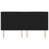 vidaXL Cabeceira com cabeceira Preto 200 cm Couro Sint&eacute;tico