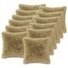 vidaXL Almofada HEERLEN 12 unid. Cinzento-claro Fleece PV