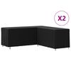 vidaXL Capas para sof&aacute; em L 2 pcs 254x254x80 cm tecido oxford 420D