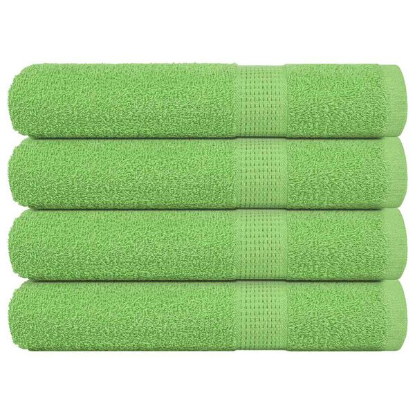vidaXL Toalhas sauna FROGN 4pcs 80x200 cm 360 g/m&sup2; verde ma&ccedil;a